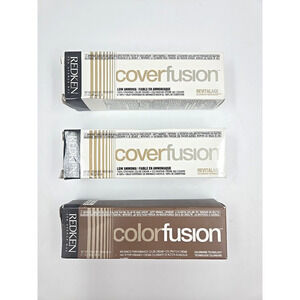 REDKEN Set of 3 CoverFusion Low Ammonia 4NN nat/nat, 6NA nat/ash, 7Av ash/violet